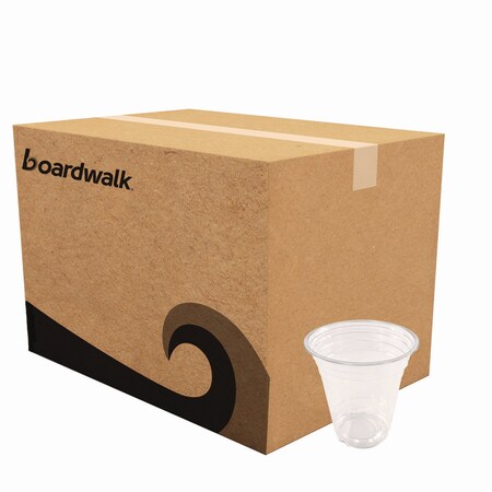 Boardwalk Clear Plastic Cold Cups, Squat, 12 oz, PET, 1000PK BWKPET12S